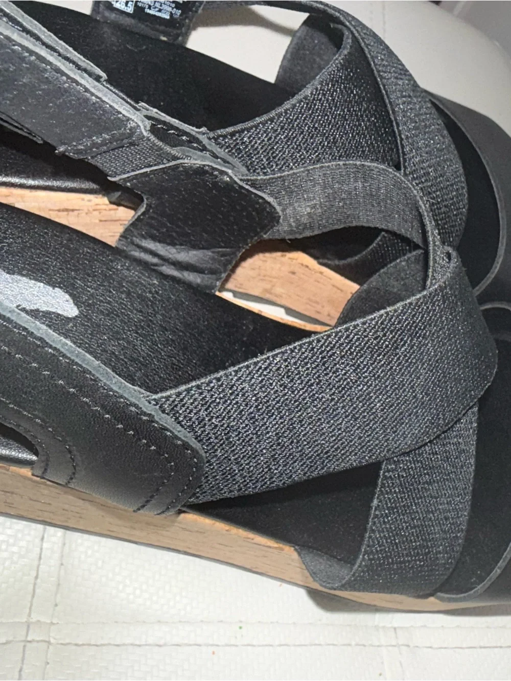 Black Cork Platform Sandals - Women's Strappy Wedge Sorel Cameron